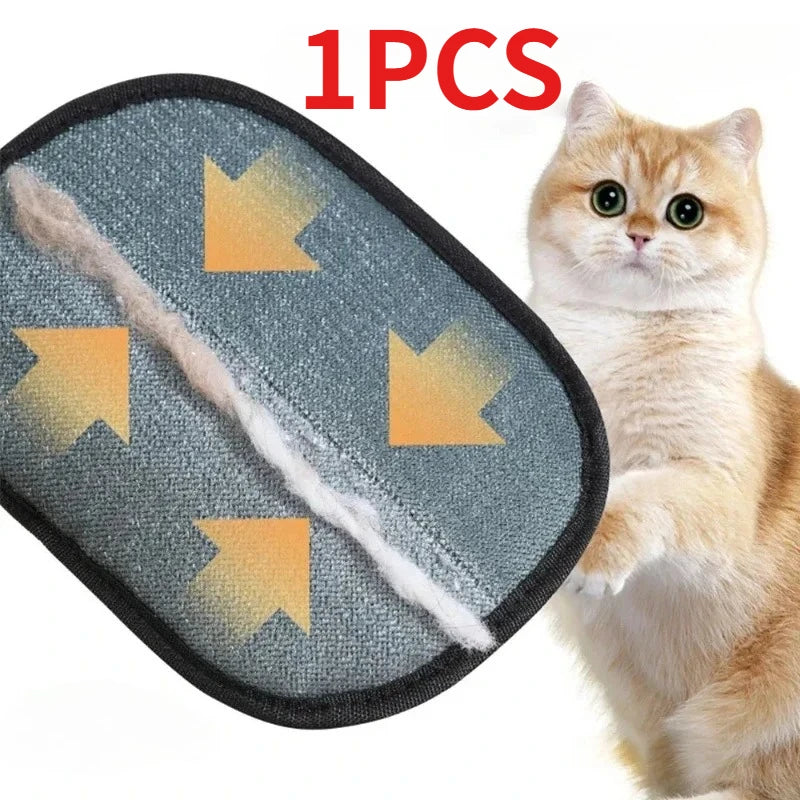 New Pet Hair Removal Tool Reusable Static Removal Gloves, Double-Sided Grooming Gloves for Pets Removes Pet Fur Hair for Carpets